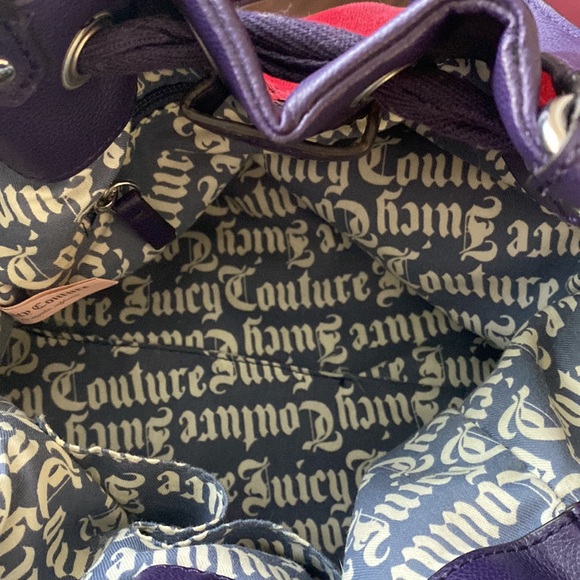 Juicy Couture Bag Sequin Red Purple Heart - Picture 7 of 10